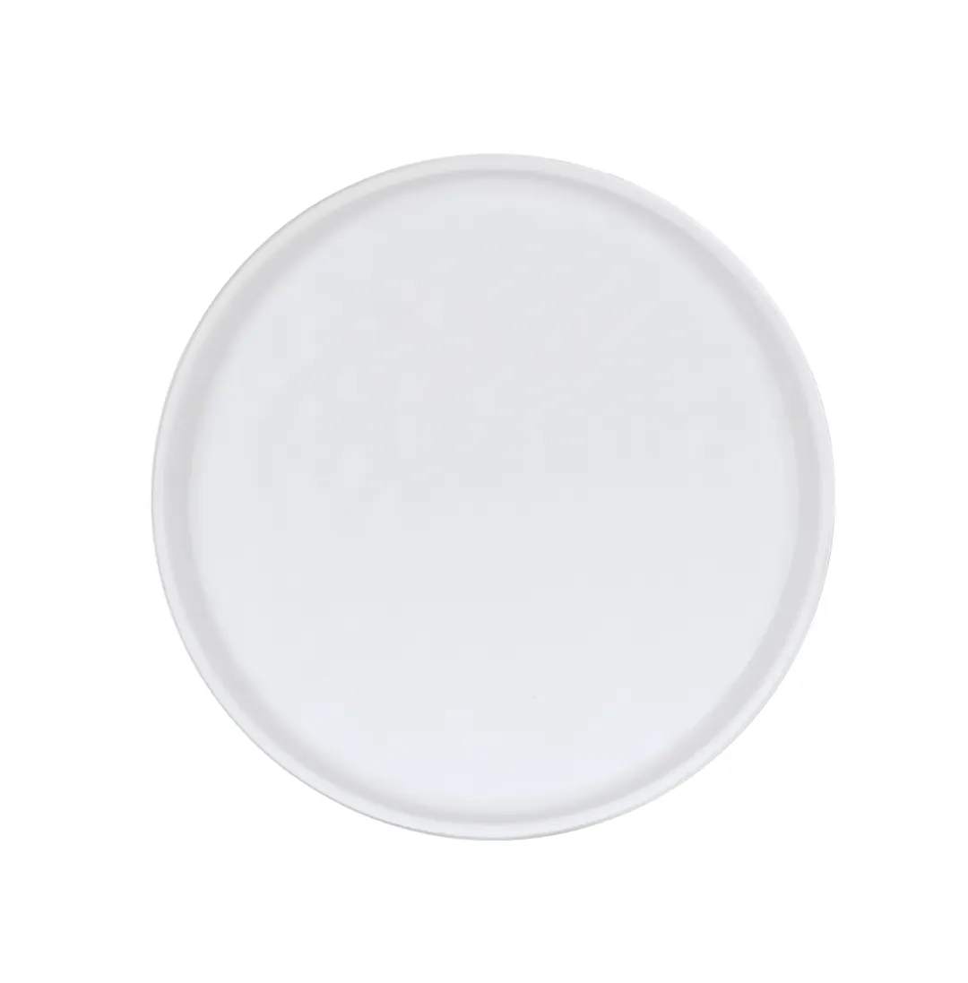 Cal-Mil 24120-6-15 Melamine Dinner Plate, 6" Diameter x 0.75" Height, White Round Flat Plate