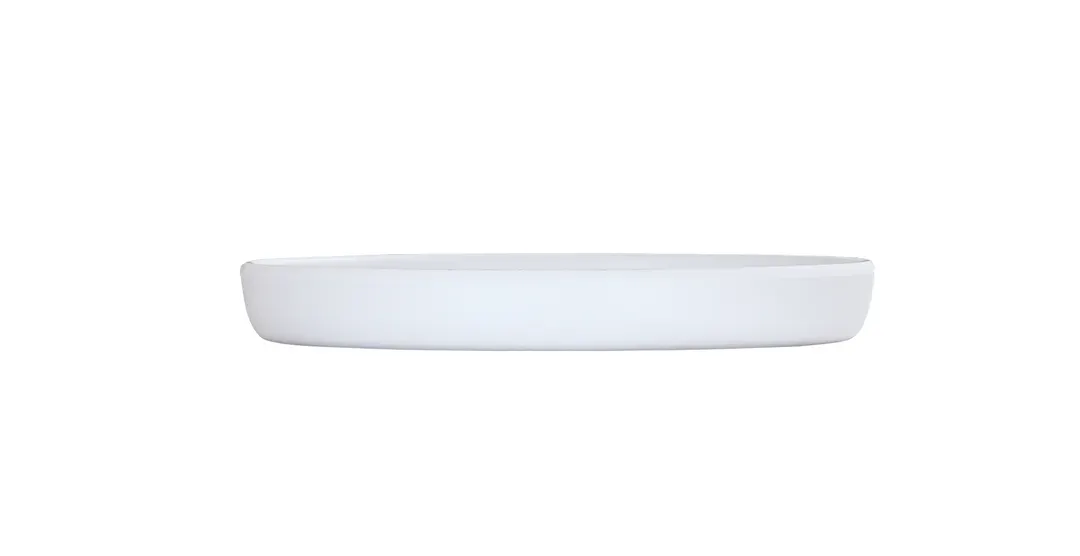 Cal-Mil 24120-6-15 Melamine Dinner Plate, 6" Diameter x 0.75" Height, White Round Flat Plate