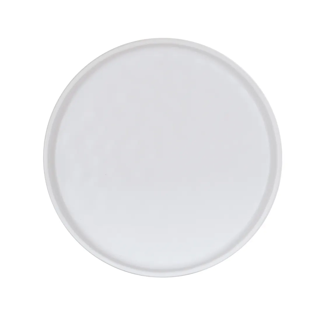 Cal-Mil 24120-8-15 Carmel Plate, 8" Dia. X 0.75"H, Melamine, White