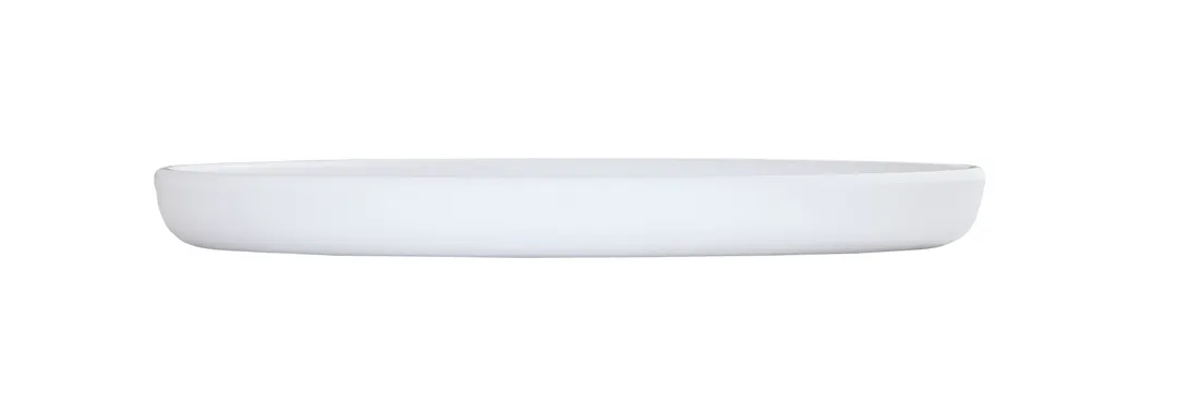Cal-Mil 24120-8-15 Carmel Plate, 8" Dia. X 0.75"H, Melamine, White