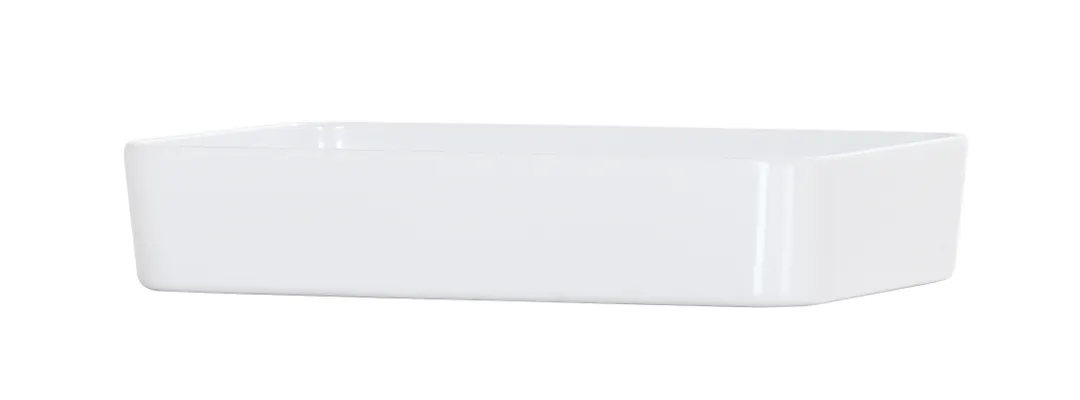 Cal-Mil 24132-96-15 Bento Box Insert, 9"W x 6"D x 2.5"H, Dishwasher Safe Melamine White Rectangular