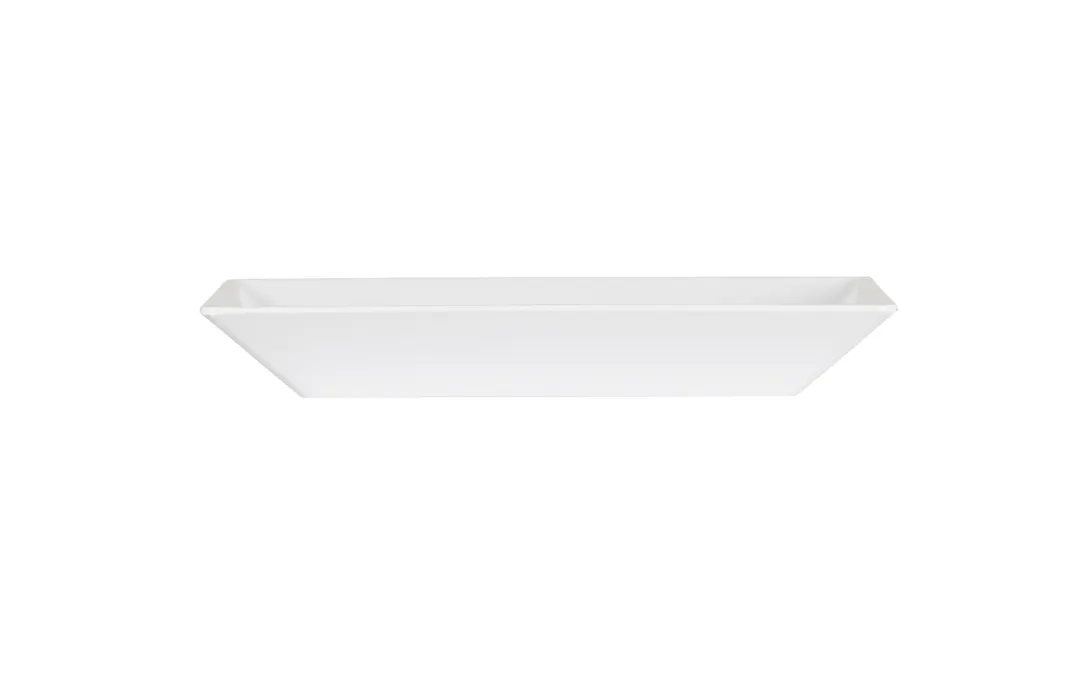 Cal-Mil 24201-10-15 Square Melamine Plate, 10" x 10" White, Dishwasher Safe, Plastic Dinnerware