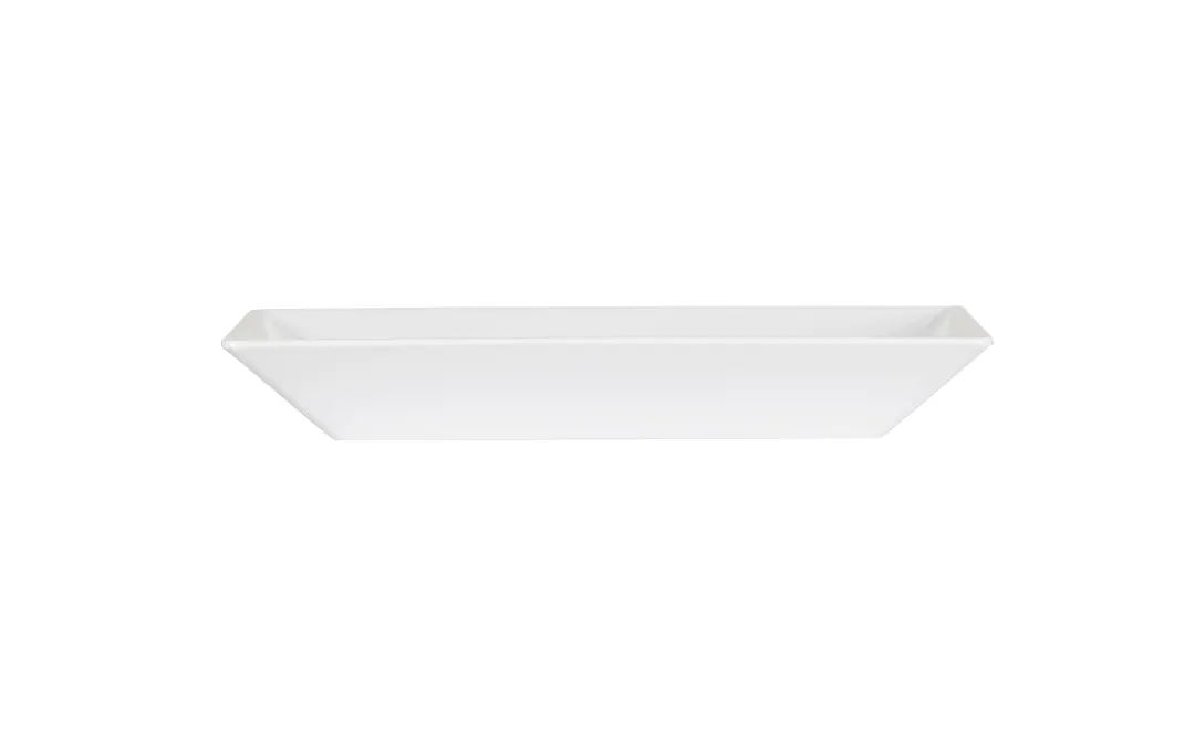 Cal-Mil 24201-8-15 Square Melamine Plate, 8" x 8" x 1.37" White, Dishwasher Safe Plastic Plate