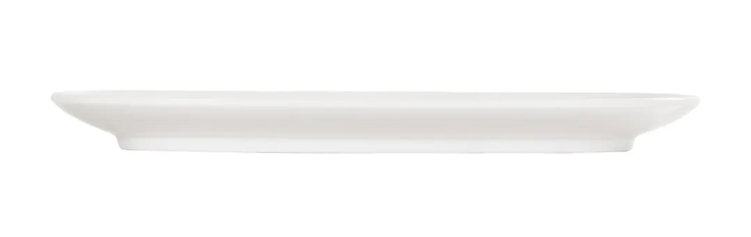 Cal-Mil 24305-1511-15 Oval Melamine Plate, 15.5" W x 10.75" D x 1.25" H, White, Dishwasher Safe