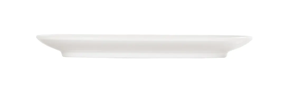 Cal-Mil 24305-812-15 Melamine Oval Plate, 8" W x 11.5" D x 1" H, White, Dishwasher Safe