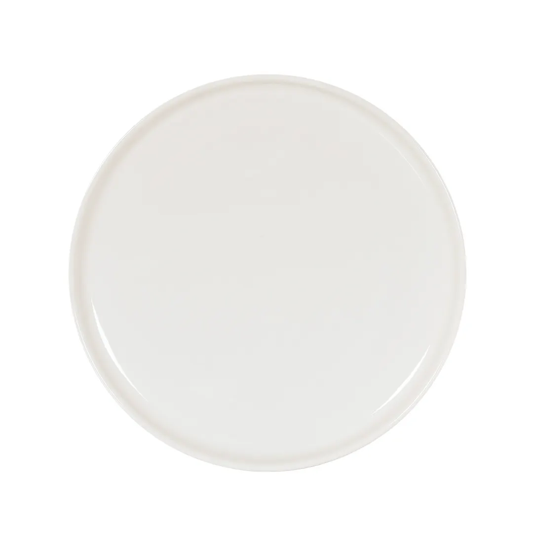 Cal-Mil 24306-10-15 10" Melamine Plate, White, 10" Dia x 1" H, Dishwasher Safe, Reusable Dinnerware