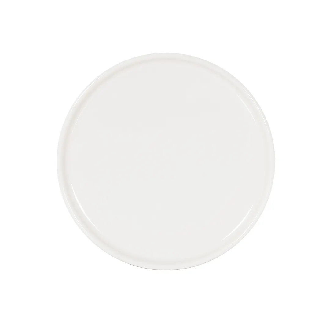 Cal-Mil 24306-7-15 Melamine Dinner Plate, 7" Dia x 0.5" H, Round White Flat Plate, Dishwasher Safe