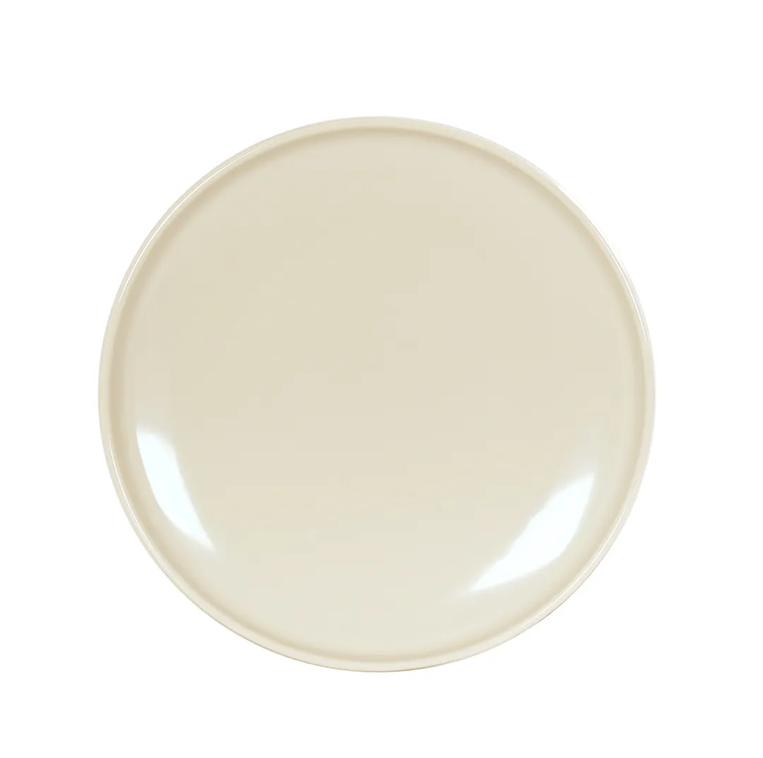 Cal-Mil 24309-7-128 Vienna Plate – 7" Dia x 1" H, Two‑Tone Round Melamine Plate, Dishwasher Safe