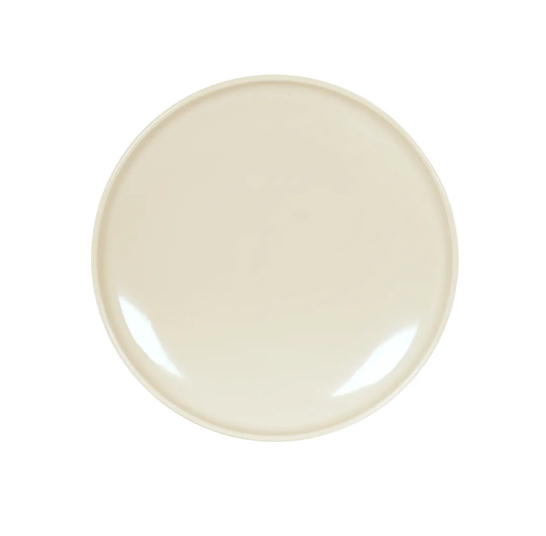 Cal-Mil 24309-9-128 Vienna Plate, 9" Dia x 1" H Two‑Tone Melamine, Dishwasher‑Safe, Round Dinnerware