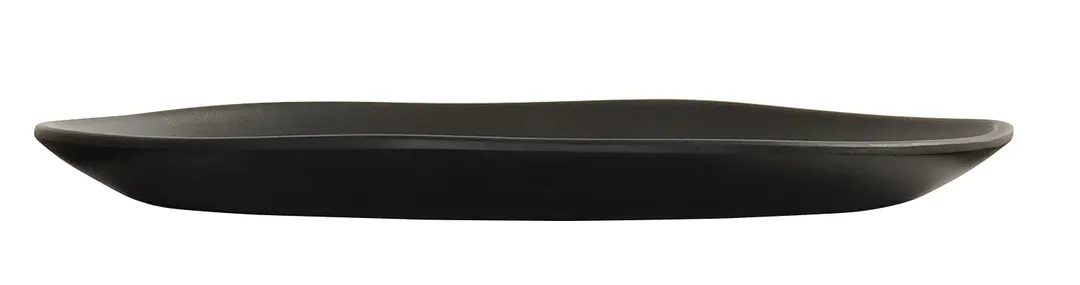 Cal-Mil 24400-10-13 Bali Plate, 10" Dia x 0.75" H, Round Melamine, Black, Dishwasher Safe