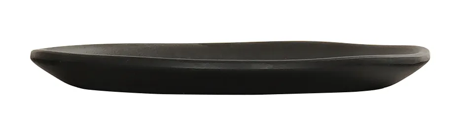 Cal-Mil 24400-6-13 Bali Plate – 6" Dia x 0.5" H, Round Flat Melamine, Black, Dishwasher Safe