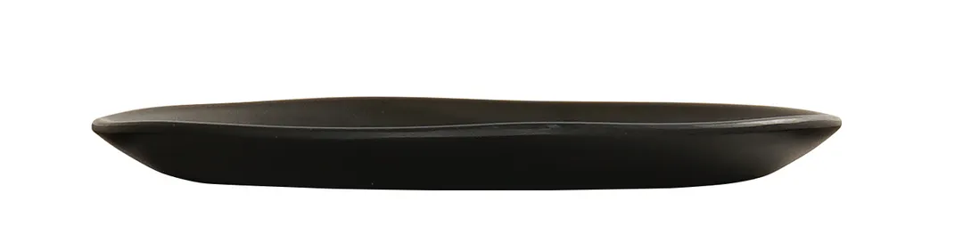 Cal-Mil 24400-8-13 Bali Plate – 8" Dia x 0.5" H, Black Melamine Flat Round Plate, Dishwasher Safe