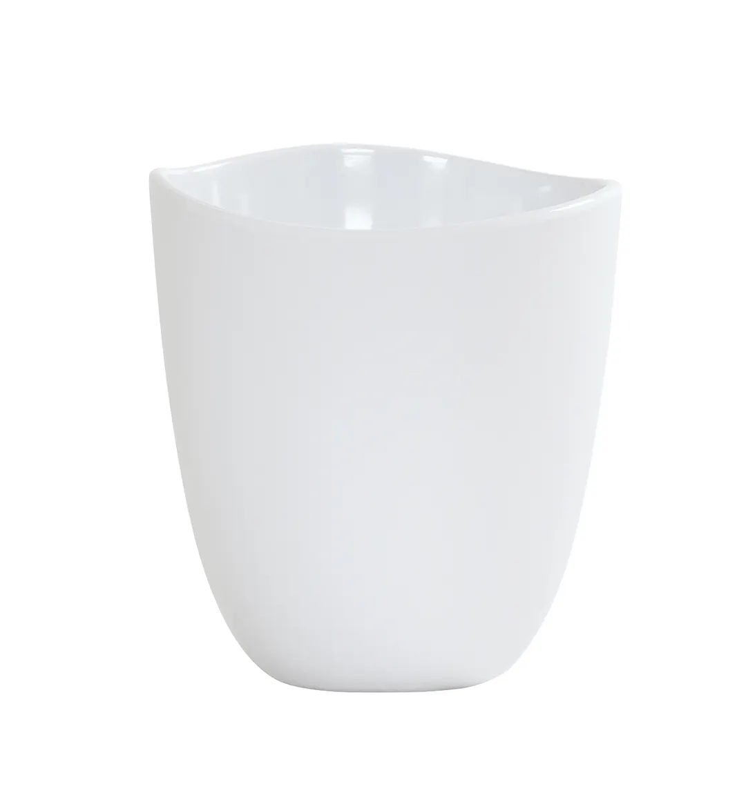 Cal-Mil 24405-48-15 Bali Dressing Crock, 5.75" Dia x 6.25" H Round Melamine, White, Dishwasher Safe