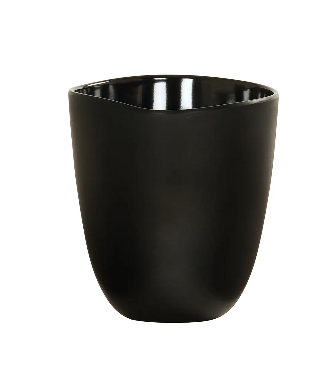 Cal-Mil 24405-96-13 Bali Dressing Crock, 7" Dia x 7.75" H Round Melamine, Black, Dishwasher Safe