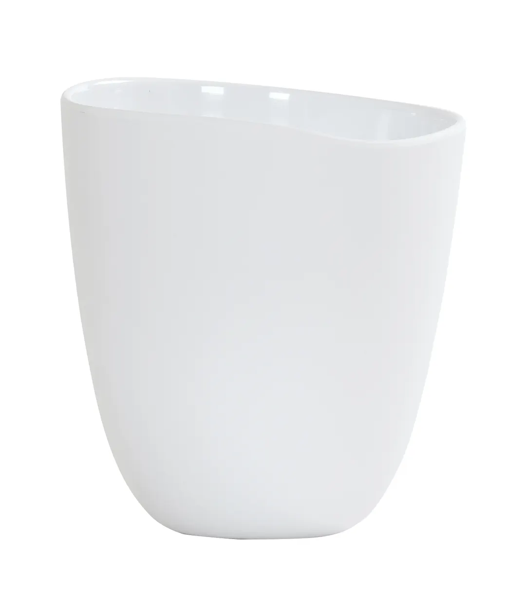 Cal-Mil 24405-96-15 Bali Dressing Crock, 7" Dia x 7.75" H Round White Melamine, Dishwasher Safe