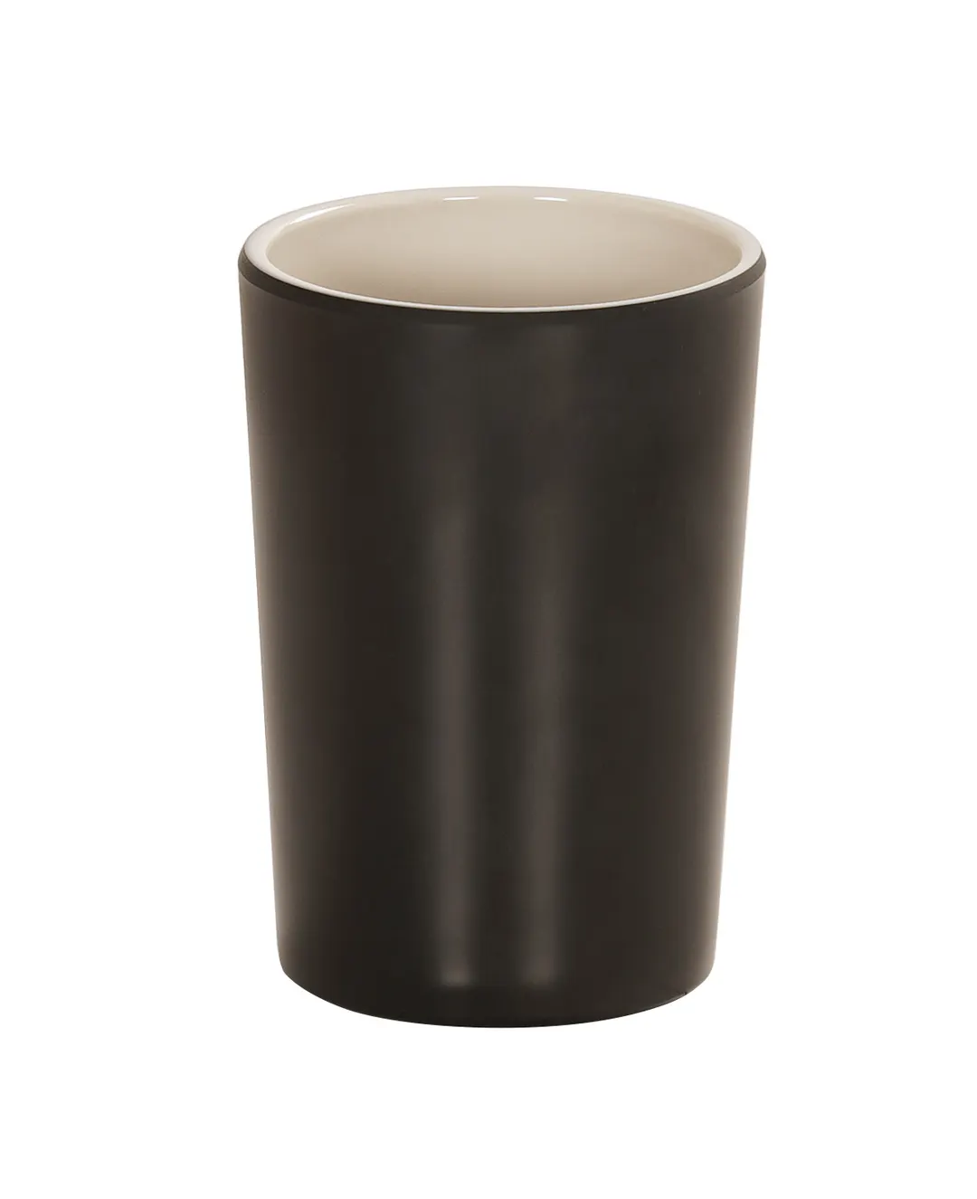 Cal-Mil 24406-4-129 Sophie Cylinder Utensil Holder, 3.75" dia. x 6"H, Two-Tone Matte Resin Flatware Organizer