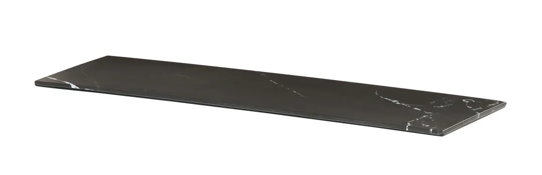 Cal-Mil 24407-206-124 Tray, 21.5"W x 6.75"D, Dishwasher Safe Melamine Black Marble