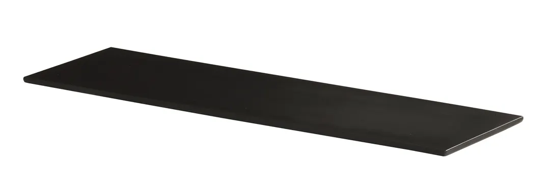Cal-Mil 24407-206-13 Tray, 21.5"W x 6.75"D, Melamine, Black, Dishwasher Safe