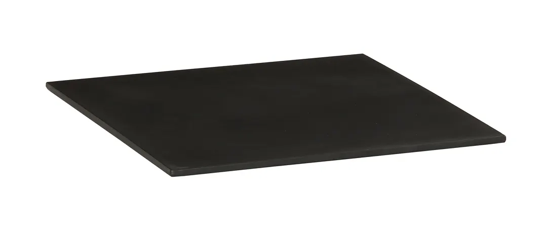 Cal-Mil 24408-10-13 Tray, 10"W x 10"D x 0.75"H, Square, Melamine, Black, Dishwasher Safe