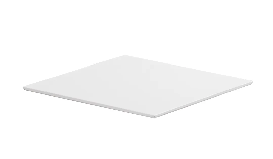 Cal-Mil 24408-10-15 Tray, 10"W x 10"D x 0.75"H, Square, Melamine, White, Dishwasher Safe