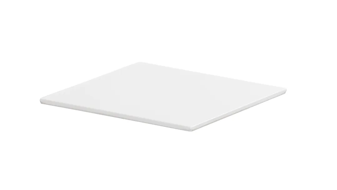 Cal-Mil 24408-8-15 Tray, 8"W x 8"D x 0.75"H, Square, Dishwasher Safe, Melamine, White