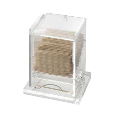 Cal-Mil 295 Classic Unwrapped Toothpick Dispenser, 3.75"W X 3.25"D X 5.25"H, Acrylic, Clear