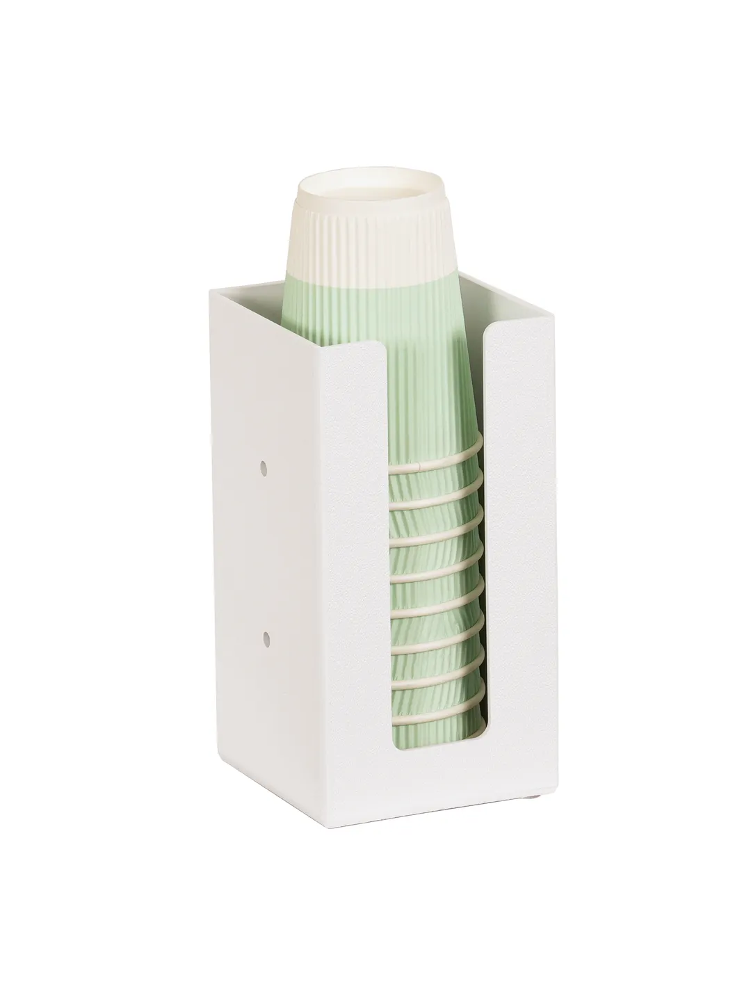 Cal-Mil 298-15 White Napkin Display, Metal Construction, 4.5" W x 4.5" D x 8" H Holder