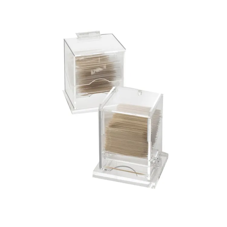 Cal-Mil 304 Classic Toothpick Dispenser, 4.5" X 3.5" X 5.25"H, Acrylic, Clear