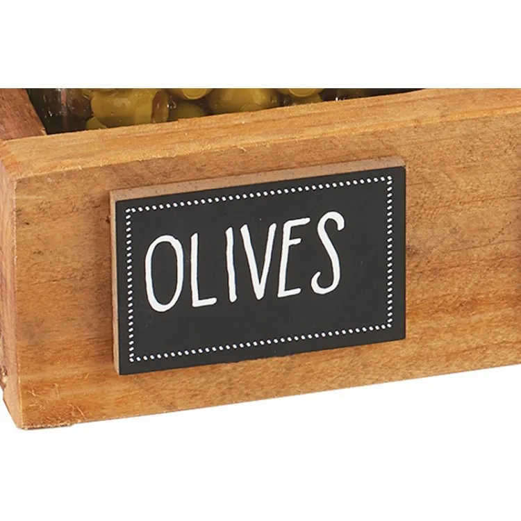 Cal-Mil 3057 Chalkboard Stick-On Sign, 3" W X 2" D, Black Write-On Surface Border Double-Sided Tape