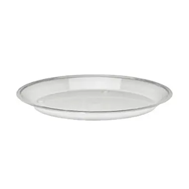 Cal-Mil 315-15-13 Turn N Serve Shallow Round Tray, 15" Diameter x 1" Depth, Black Acrylic, BPA-Free