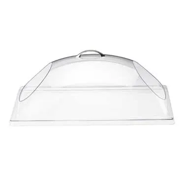 Cal-Mil 323-12 Clear Polycarbonate Dome Cover, 12" W x 20" D x 7½" H, Cut-Out Ends