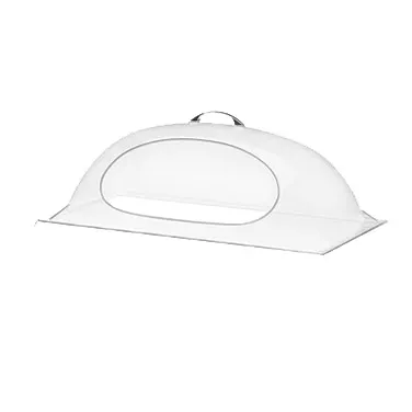Cal-Mil 324-18 Polycarbonate Dome Display Cover, 18" W x 26" D x 8" H, Cut-Out Side