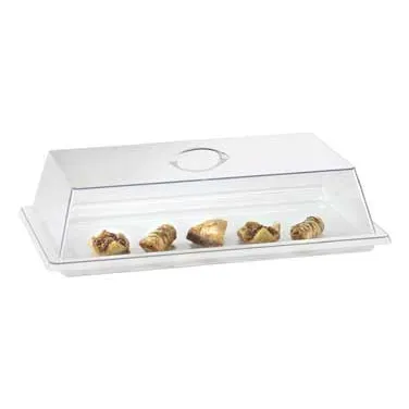 Cal-Mil 327-12 Clear Polycarbonate Display Cover 12" W x 20" D x 4" H Flat-Top Lift-Off BPA-Free