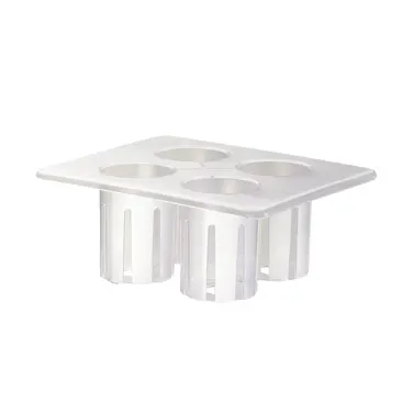 Cal-Mil 3300-RACK Salad Dressing Rack, 13" W x 10-3/4" D x 5" H, Clear Polycarbonate, 4 Compartments