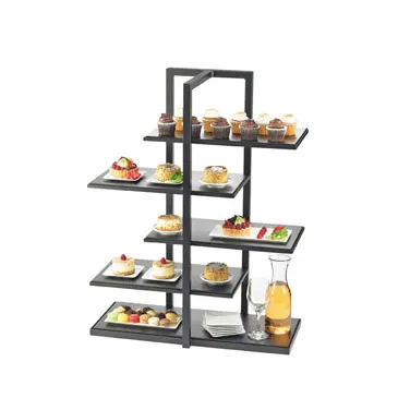 Cal-Mil 3303-60 One By One Multi-Level Display Shelf, 5-Tier, Staggered/Offset Design