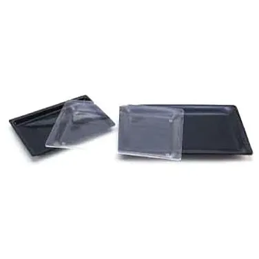Cal-Mil 335-10-12 Clear Acrylic Rectangular Bakery Display Tray, 10" x 14" x 1" Shallow, BPA‑Free