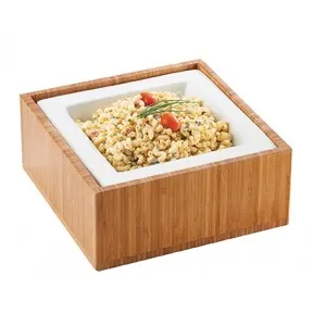 Cal-Mil 3367-99 Rustic Pine Square Ice Display Housing, Wood Construction, 12" W x 12" D x 4-1/2" H