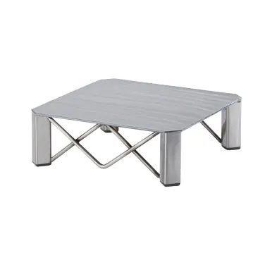 Cal-Mil 3417-3 Industrial Risers, 10"W X 10"D X 3"H, Square, With Legs