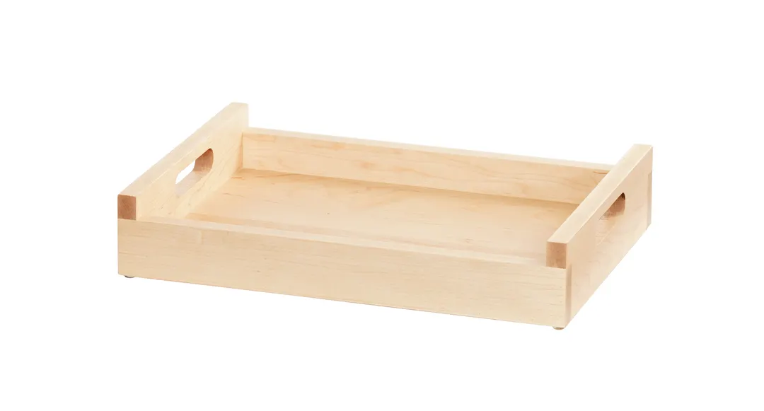Cal-Mil 3454-1217-71 Blonde Roomservice Tray, 17.25"W x 12.5"D, Maple Color Finish, Wood