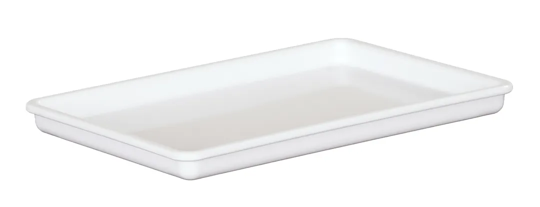 Cal-Mil 3463-15W Room Service Tray – 9" x 13" x 1" White Melamine Plastic – Ideal for Food Service