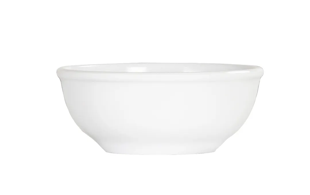 Cal-Mil 3467-4-15W Bowl, 5.5 Oz., 4.5"Dia. X 1.25"H, White