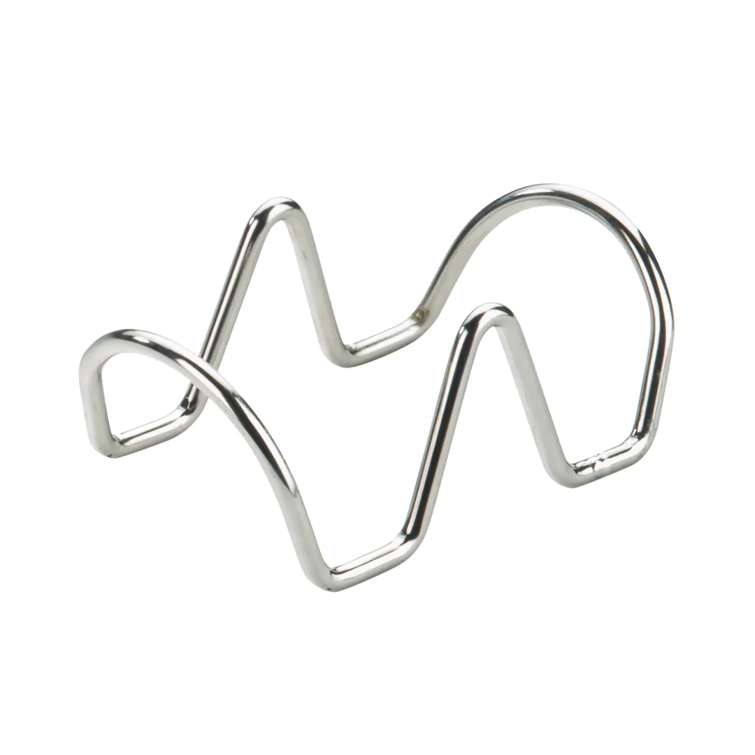 Cal-Mil 3476-2 Taco Holder, 2.5" x 4.5"D x 1.75"H, Accommodates (2) Tacos, Stainless Steel Wire