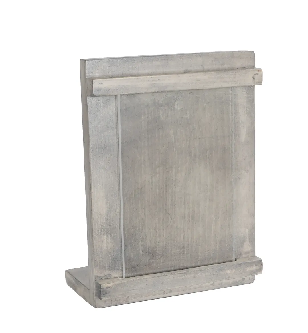 Cal-Mil 3483-46-110 Aspen Card Holder, 4" x 6"H, Gray-Washed Pine Wood