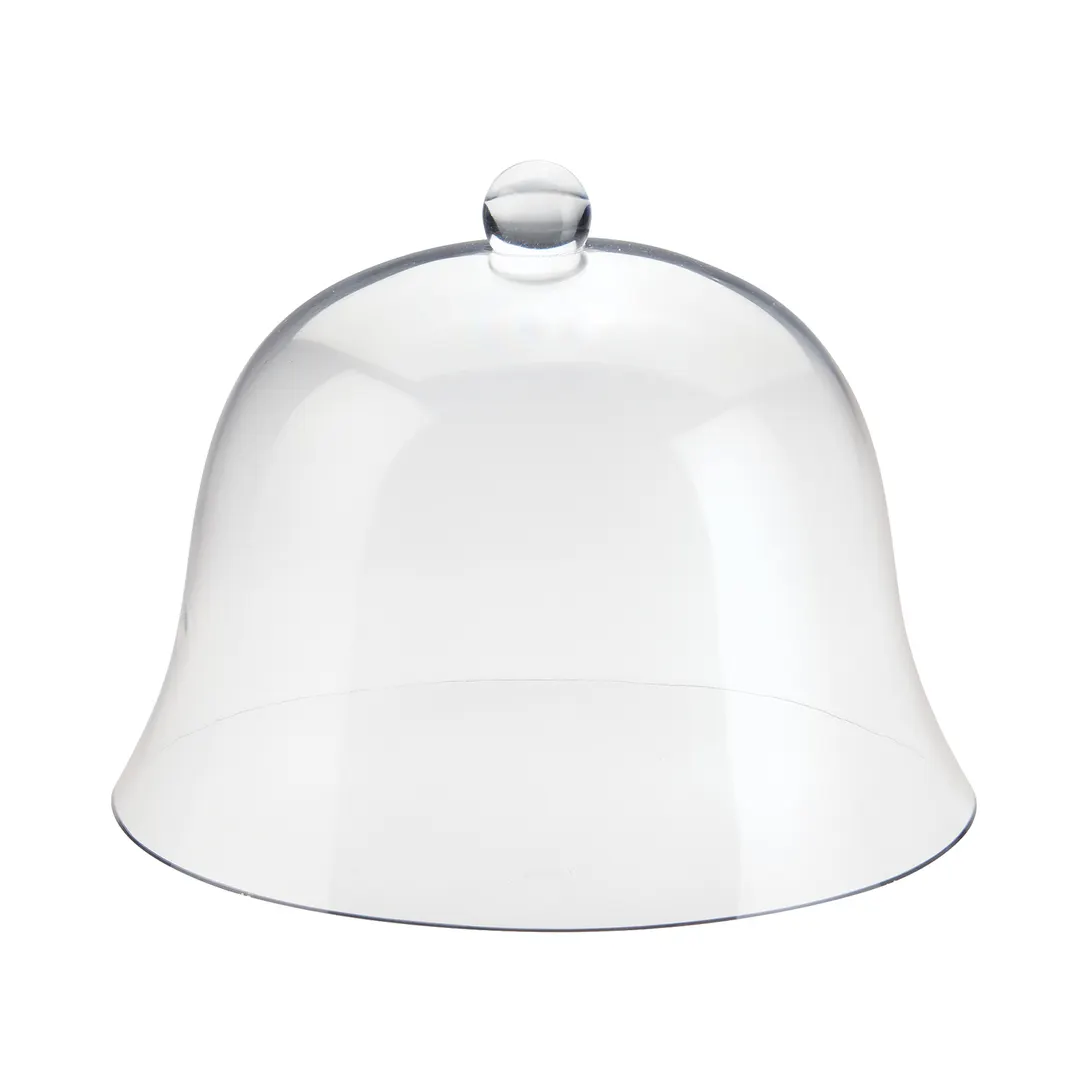 Cal-Mil 3488 Bell Cake Cover – 12" Dia x 8½" H, Clear Plastic, Round Shape – Ideal for Cake Display