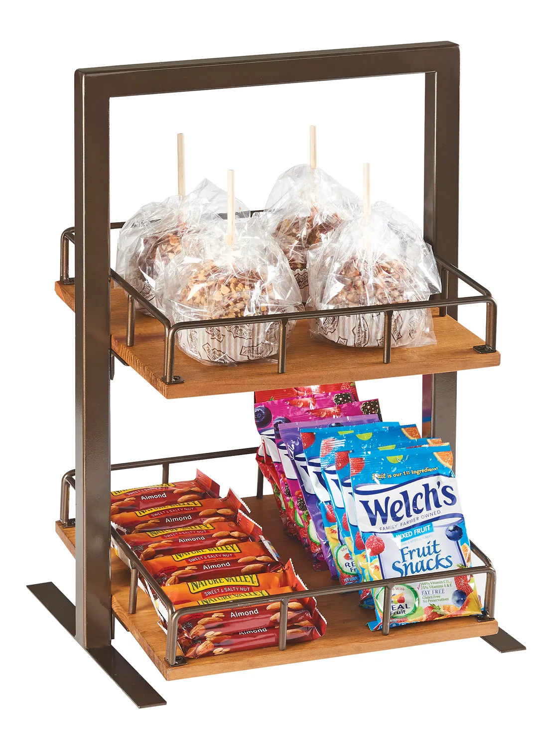 Cal-Mil 3494-2-84 Sierra Merchandiser, 2-Tier (2) Adjustable Shelves To Sit Straight Or Slanted