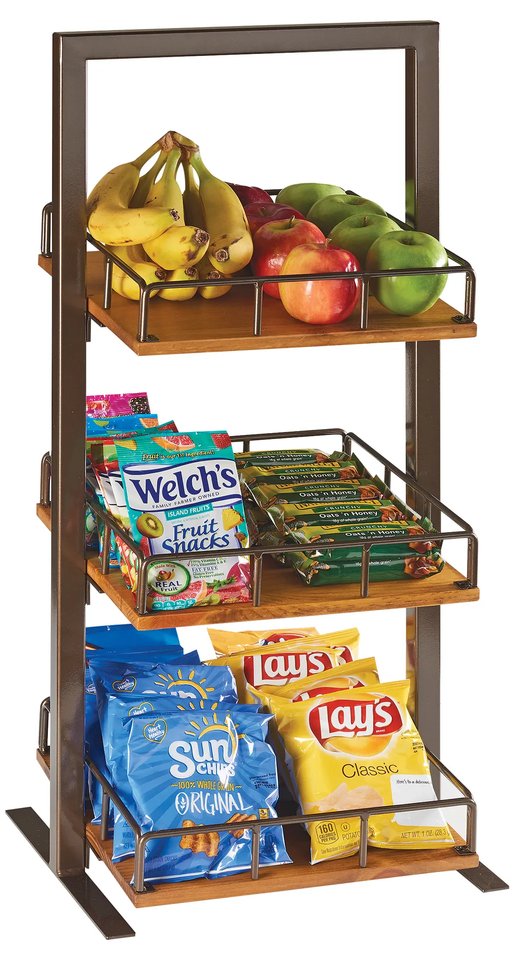 Cal-Mil 3494-3-84 Sierra Merchandiser, 3-Tier (3) Adjustable Shelves To Sit Straight Or Slanted