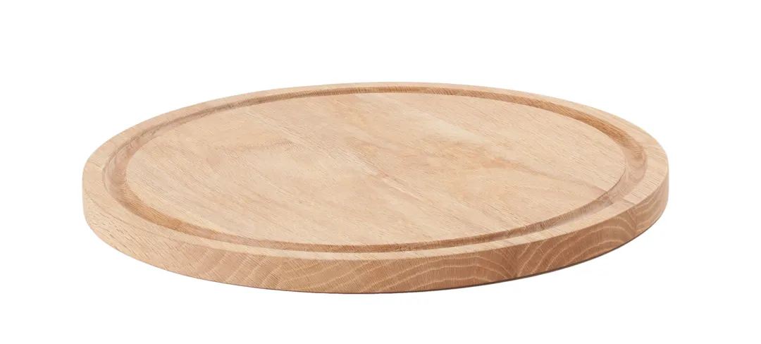 Cal-Mil 3496-15-21 Serving Board, 15"Dia. X 1"H, Round, White Oak