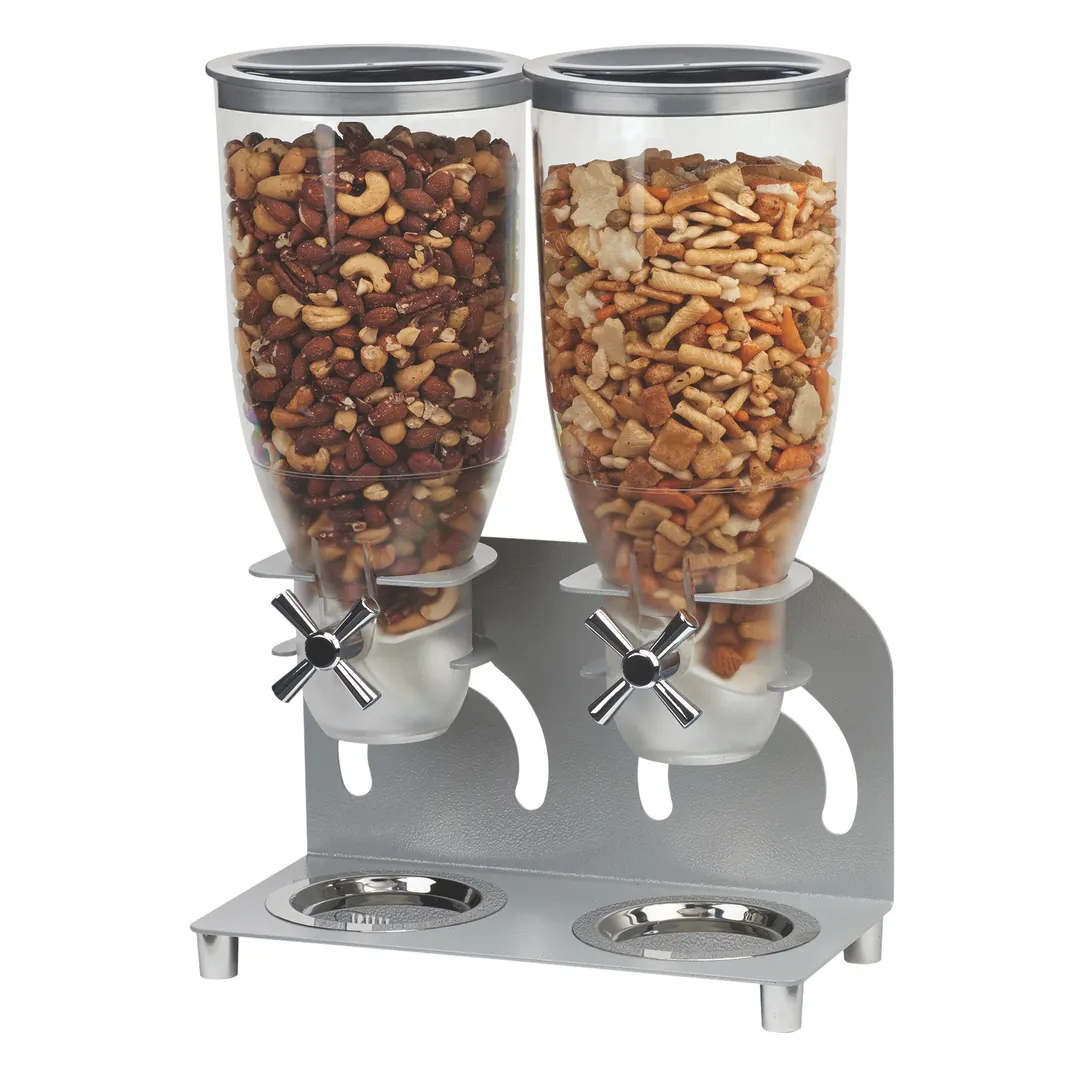 Cal-Mil 3510-2-39 Countertop Cereal Dispenser, Two 3.5L Cylinders, 12¼"W x 6"D x 17¾"H, BPA‑Free