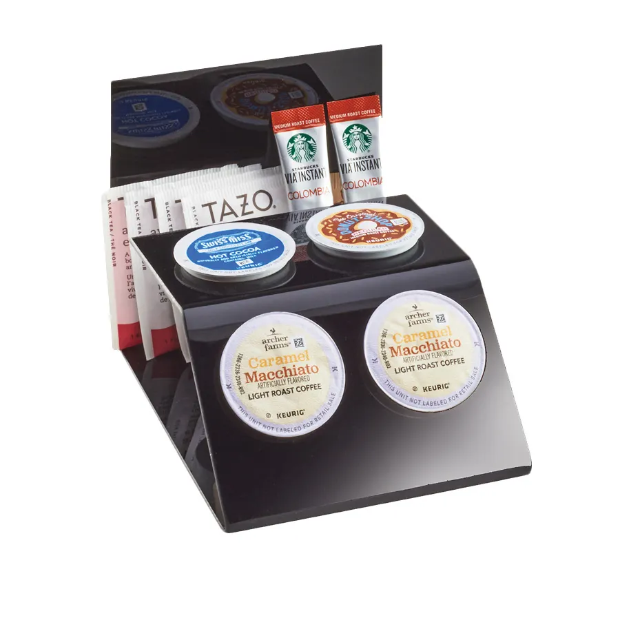 Cal-Mil 3579-13 K-Cup® Holder And Organizer, 5"W X 6.75"D X 5"H, Accommodates (4) K-Cups, Space For Packet Organization