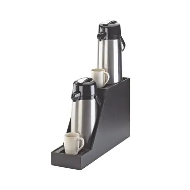 Cal-Mil 360-2-96 Midnight Bamboo Airpot Stand, 2-Tier, 7-1/2"W x 23-1/2"D x 15-1/4"H, Holds Two 3-L Airpots